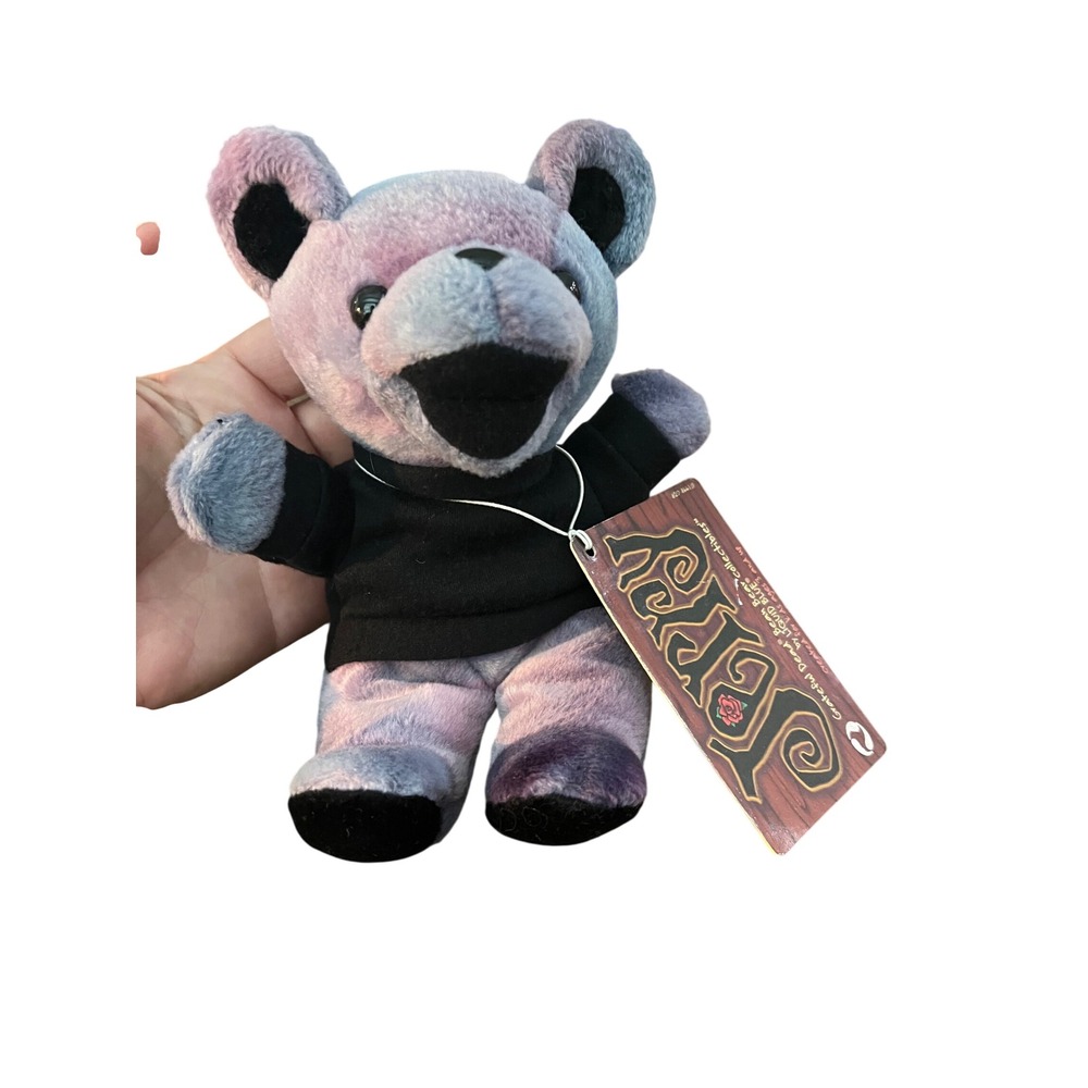 Grateful Dead Jerry Bear Plush‎ Liquid Blue Purple Tie Dye Collectible with Tags
